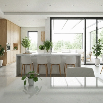 Modern home with clean, eco-friendly environment